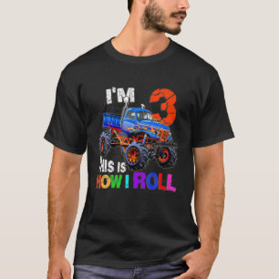 3. Geburtstag bin ich 3 so Roll LKW Liebhaber T-Shirt