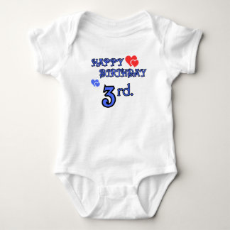 3. Geburtstag Bodysuit Baby Strampler