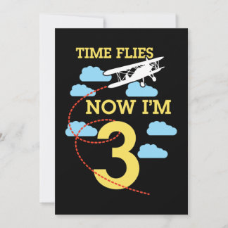3. Geburtstag Boys Flugzeug 3 Jahre alt Geburtstag Einladung