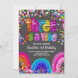 3. Geburtstag Einladung Girls Sparkle Party