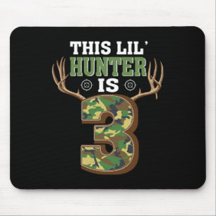 3. Geburtstag Jagd Hirsche 3 Jahre Jäger 1 Mousepad