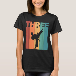 3. Geburtstag Karate Taekwondo Thema 3 Jahre alt T-Shirt