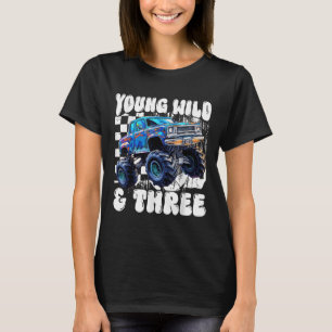 3. Geburtstag Monstertruck Jung Wild Und Drei 3 T-Shirt