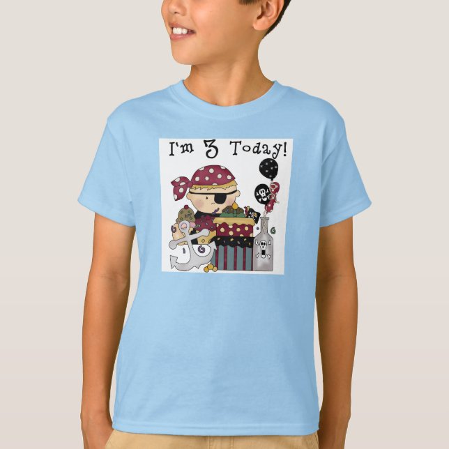 3. Geburtstag Pirate Tshirts and Gifts (Vorderseite)
