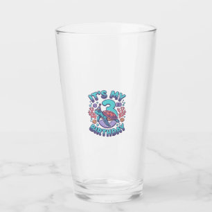 3. Geburtstag Schildkröte Vintage Gravur Design_1 Glas