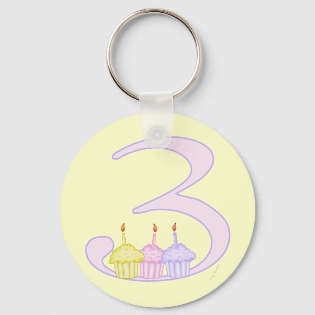 3. Geburtstag Schlüsselanhänger (Vorderseite)