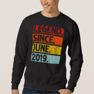 3. Geburtstag seit Juni 2019 3 Jahre alt Sweatshirt