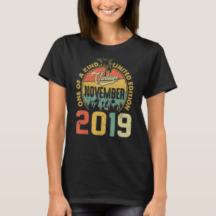 3. Geburtstag Vintage November 2019 3 Jahre alter T-Shirt