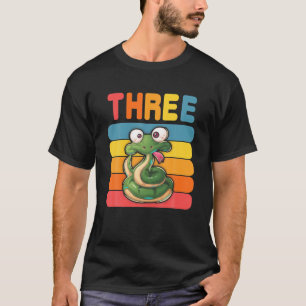 3. Geburtstag Vintage Schlange Lover Pet Reptile 3 T-Shirt