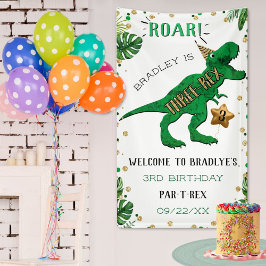 3. Geburtstag von Dinosaurier Banner