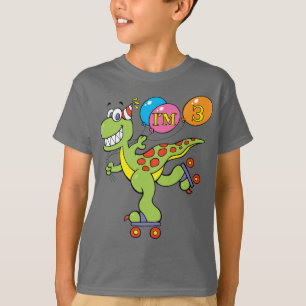 3. Geburtstags-Dinosaurier T-Shirt