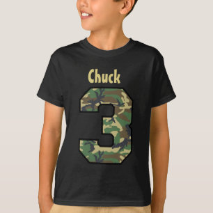 3. Geburtstags-Jungen-Camouflage-dreijähriger T-Shirt