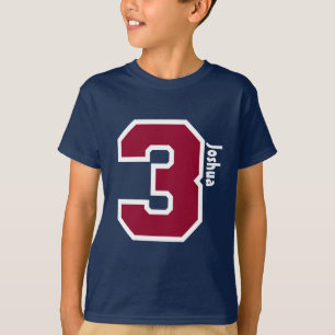 3. Geburtstags-Jungen-dreijähriger individueller T-Shirt