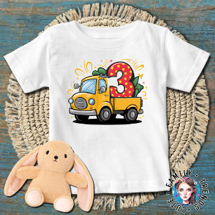 3. Geburtstags-LKW  Baby T-shirt