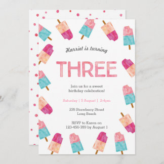 3. Geburtstags-Party | Einladung von Eis