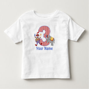 3. Geburtstags-Zirkus-personalisierter T - Shirt