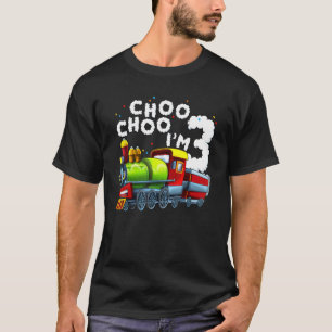 3. Geburtstagsbahn Junge 3 Jahre alter Zug Geburt T-Shirt
