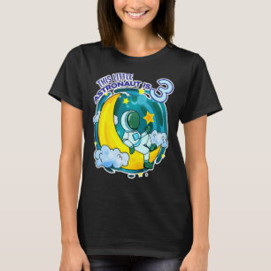 3 Geburtstagskind 3 Jahre alter Astronautenraum T-Shirt