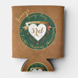 3. Geburtstagslederbild Cooler Dosenkühler