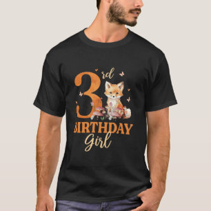 3. GeburtstagsOutfit Girl Fox 3-jähriges Dekor T-Shirt