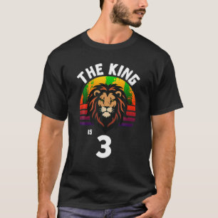 3. Geburtstagstierion Der König ist 3 Jahre alt T-Shirt