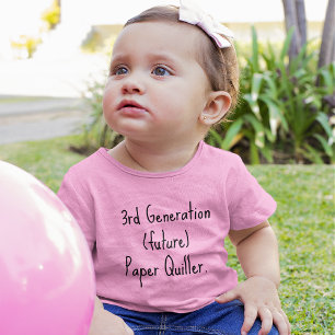 3. Generation (Zukunft) Quiller, Pink Fein Jersey Baby T-shirt