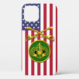3. Gepanzerte Kavallerie gekreuzte Säbel USA-Flagg Case-Mate iPhone Hülle