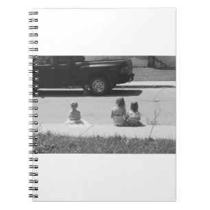 3 Girls und ein Cat Spiral Foto Notebook Notizblock