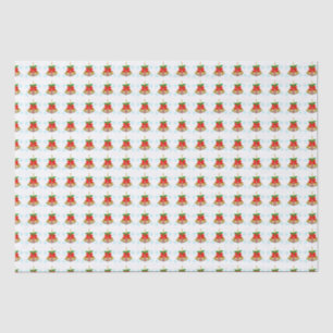 3 Glocken im Schneewackelpapier Seidenpapier