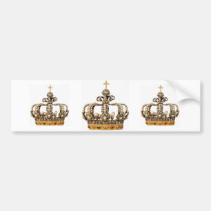 3 goldene Kronen Autoaufkleber