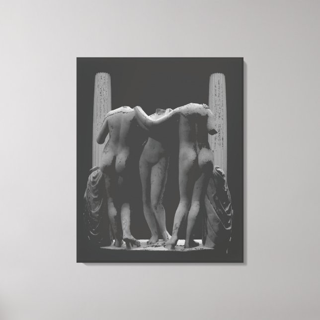 3 Graces Print Roman Art Print Stretched Leinwand (Vorderseite)