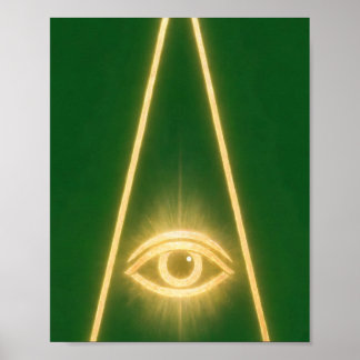 3. Grad — Allsehendes Auge Freimaurerkunst Poster