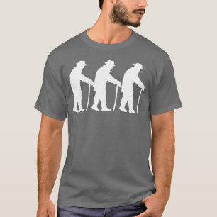 3 Grandpas Langsam Going Silhouettehree Freunde Sp T-Shirt