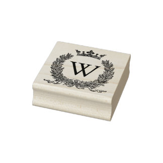 3 Größen Gummi Briefmarke Monogramm Anfangsbuchsta Gummistempel