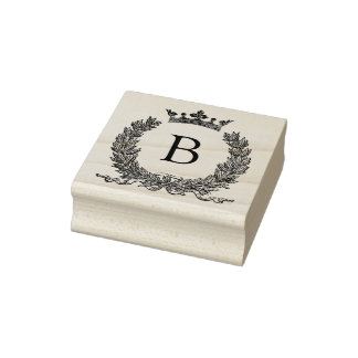 3 Größen Gummi Briefmarke Monogramm Anfangsbuchsta Gummistempel