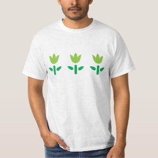 3 Grüne Blume T-Shirt