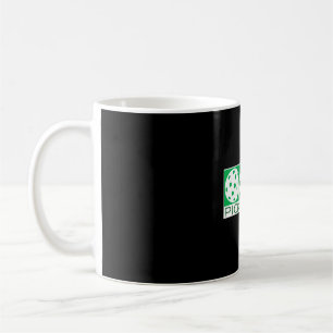 3 Grüne Pickleballs auf Weiß Kaffeetasse
