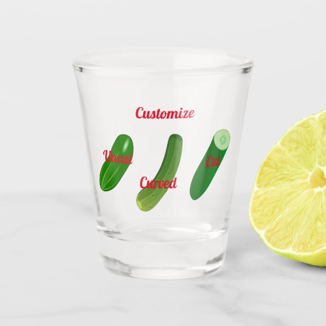 3 Gurken Thunder_Cove Schnapsglas (Vorderseite)