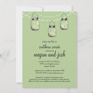 3 HangMason Jars - Engagement Party Einladung