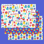 3 Happy Birthday Red Yellow & Blue Kids Geschenkpapier Set<br><div class="desc">3 Happy Birthday Red Yellow & Blue Kids Wrapping Paper Sheets</div>