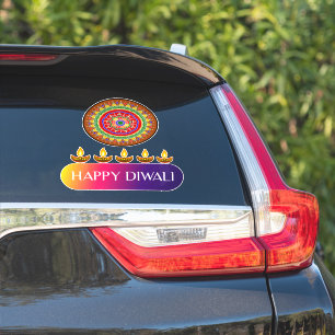 3. Happy Diwali das Festival der Lichter Indiens Aufkleber