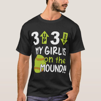 3 herauf 3 unten mein Mädchen ist auf dem T-Shirt