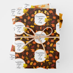 3 Hochzeiten im Herbst Herbstlebe Blindfarben hinz Geschenkpapier Set