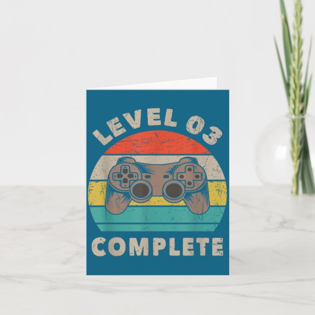 3. Hochzeitstag 3 Ihm Karte (Vorderseite)