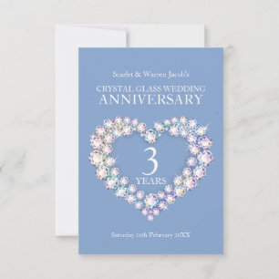 3. Hochzeitstag Party UAWG RSVP Karte