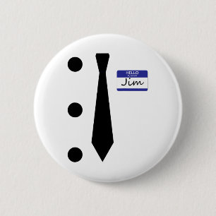 3 Hole Punch Jim Costume Easy Halloween T Shirt Button