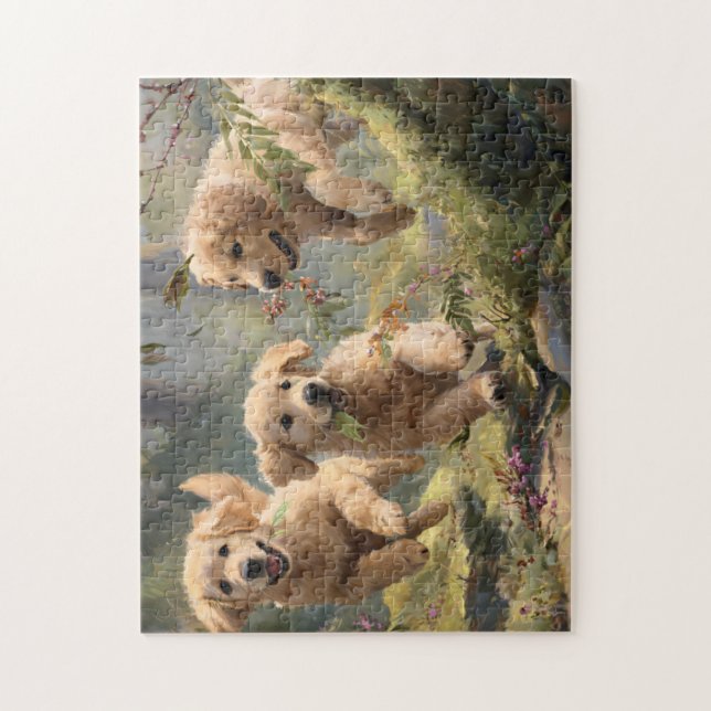 3 Hunde Puzzle (Vertikal)