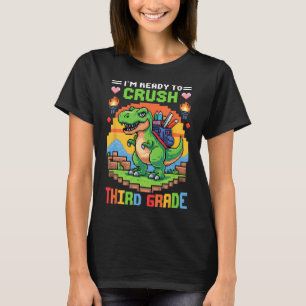 3. Ich bin bereit, die dritte Klasse Dinosaurier-S T-Shirt