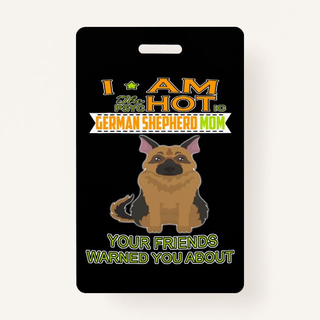 3 Ich bin das psychotische deutsche Schäfermädchen Ausweis (Vorderseite)