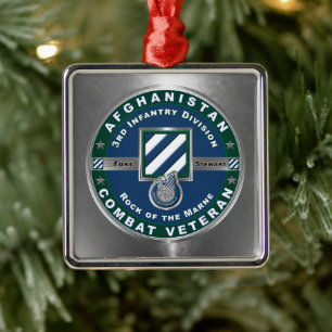 3. ID Infanterie-Division Weihnachten Afghanistan  Ornament Aus Metall